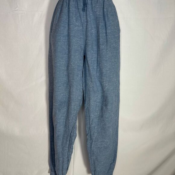 Patagonia Island Hemp Beach Blue Joggers Drawstring Lounge Baggy Pants Size S - Picture 2 of 15